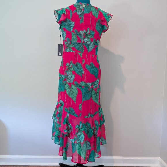 Tommy Hilfiger Rivera Floral Chiffon Dress Size 2 - Picture 2 of 7